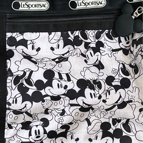 Lesportsac Monochrome Mickey and Minnie Mouse Bag - Picture 11 of 12